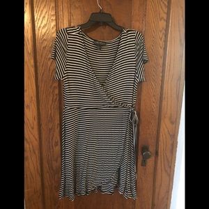 Sexy faux wrap dress